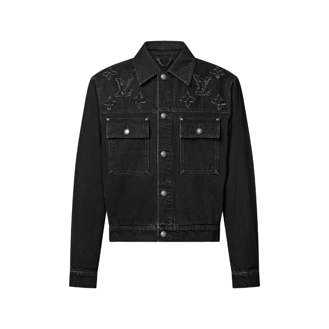 Monogram Destroy Denim Trucker Jacket - Men - Ready-to-Wear